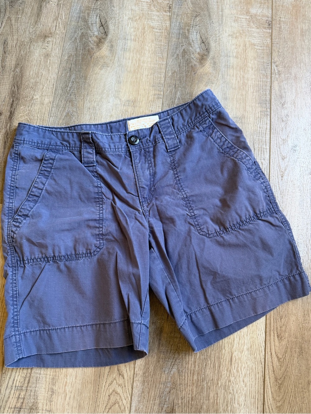 Eddie Bauer Women's Slate Blue Utility Shorts size 8
